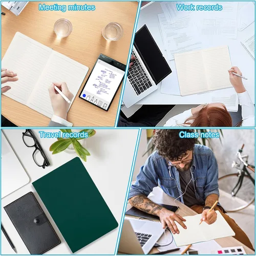 Miniatura 6 de Paquete de 24 cuadernos a granel, cuadernos de rayas universitarias, diarios pequeños a granel, cuadernos rayados A5, 5.5 x 8.3 pulgadas, 60
