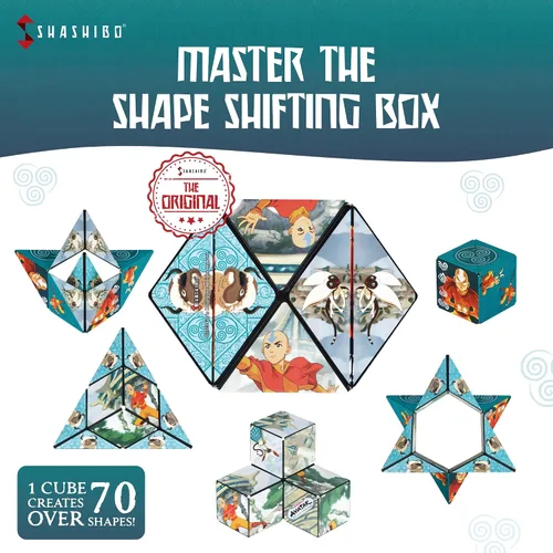 Miniatura 5 de SHASHIBO Avatar The Last Airbender - Caja de cambio de forma, cubo magnético STEM que se transforma en más de 100 formas, descarga la aplicación