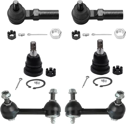 Miniatura 44 de Detroit Axle – Kit de suspensión delantera para Hyundai 2013-2018 Santa Fe 2 enlaces de barra de estabilizador 4 varillas de amarre interiores