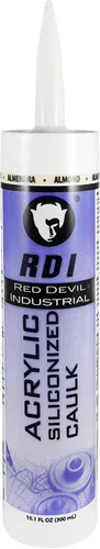 Red Devil 08462I RD Pro Sellador acrílico siliconizado de grado de construcción, 10.1 onzas, almendra
