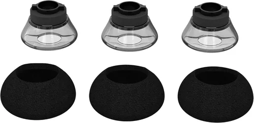 3X Voyager 5200 - Almohadillas de repuesto de silicona ultra cómodas, con espuma intrauditiva, para Plantronics Ploy Voyager 5200 5220 5210 Series