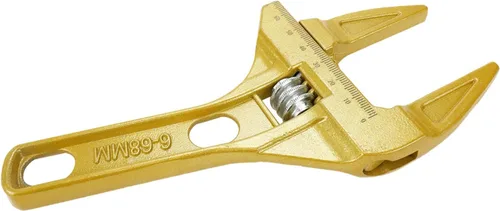 Miniatura 6 de Sscon Llave inglesa ajustable de 0.236-2.677 in, llave inglesa de fontanería para baño, cocina, color negro