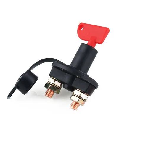 Miniatura 2 de Interruptor de desconexión de batería con 1 llave aislador de batería interruptor de desconexión universal para barcos de coches marinos