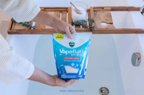 Miniatura 5 de Vicks VapoBath, sales de baño, bomba de baño, cristales de baño no medicados, vaporizadores Vicks reconfortantes, baño de vapor, aromaterapia
