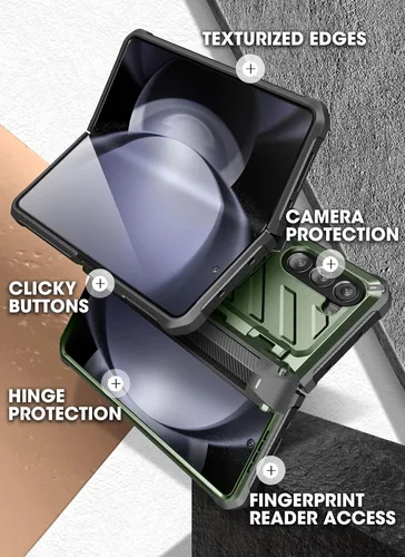 Miniatura 8 de SUPCASE Funda para Galaxy Z Fold 5 con Soporte para S Pen (Unicorn Beetle Pro), [Protector de Pantalla y Soporte Integrados]