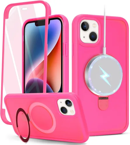 Miniatura 14 de Cavor Funda para iPhone 13 e iPhone 14, Compatible con Magsafe, Funda para iPhone 14 con Protector de Pantalla, Soporte Funda Protectora Magnética