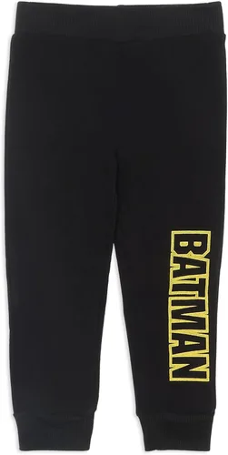 Miniatura 6 de Warner Bros. Batman - Conjunto de sudadera con capucha y pantalón con cremallera para niños pequeños y pequeños, gris oscuroamarillonegro