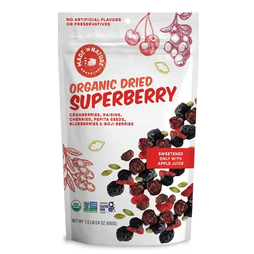 Miniatura 9 de Hecho en la Naturaleza de frutas secas orgánicas, arándanos, bolsas de 5 oz (6 unidades) – vegano, sin OMG, sin sulfatado