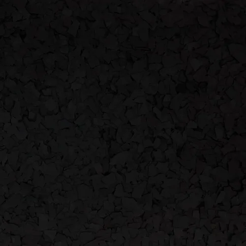 Copos de epoxi de 1/4 pulgadas (5 libras) - Colores sólidos - Copos de piso de garaje para pisos decorativos y manualidades (1050 negro)