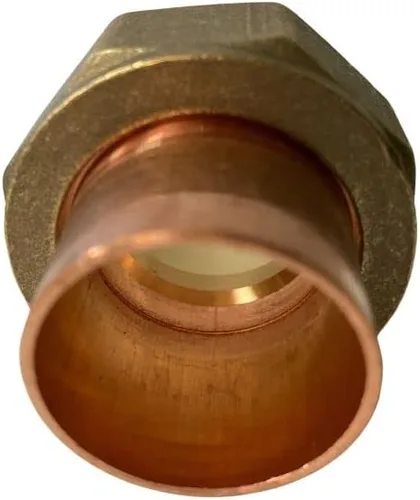 Miniatura 3 de Copper Union latón x accesorios de cobre, con conexión de sudor, fontanería, se conecta a tuberías, seguro para uso de agua (1, 1 pulgada)
