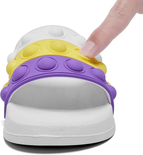 Miniatura 4 de Engtoy Sandalias para niños y niñas, unisex, ligeras, antideslizantes, puntera abierta, cómodas, para ducha, playa, divertidas sandalias
