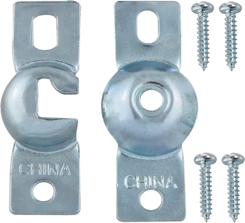 Miniatura 2 de Soporte de montaje para ventana enrollable, 1 par de soportes de montaje interior con tornillos