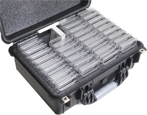 Case Club 72-132 - Estuche de transporte de losas de tarjetas graduadas, compatible con PSA/BGS/FGS y más losas graduadas, caja de coleccionista