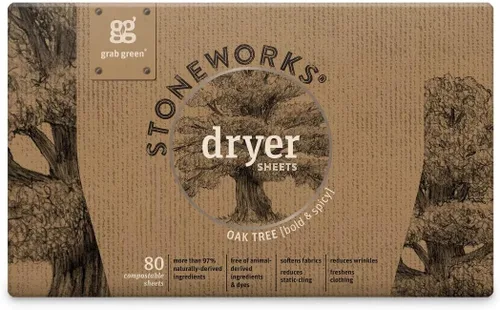 Miniatura 9 de Grab Green, Stoneworks, Hojas para secadora, 80 hojas compostables (rama de abedul)