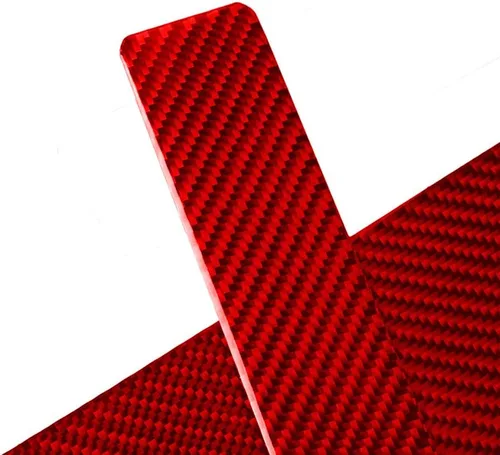 Miniatura 3 de SANRILY 4 piezas para Tesla Model X, protector de umbral de puerta, de fibra de carbono, protector de umbral de puerta de automóvil, protector