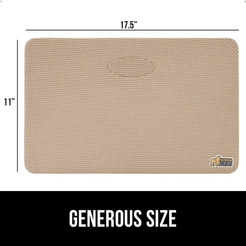 Miniatura 9 de GORILLA GRIP Almohadilla de rodillas de espuma suave extra gruesa con patente pendiente, 2 PK, almohadas de rodillas grandes y de apoyo para Beige
