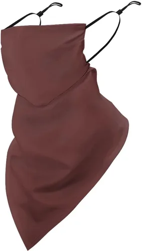Pañuelo triangular con lazo para las orejas, protección solar UV, bufanda para la cara