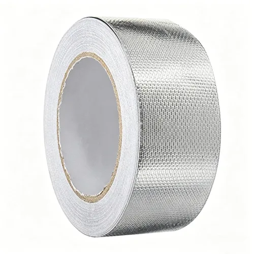 Cinta de papel de aluminio de tela de fibra de vidrio, cinta autoadhesiva ignífuga a prueba de fugas de alta temperatura, cinta adhesiva de lámina