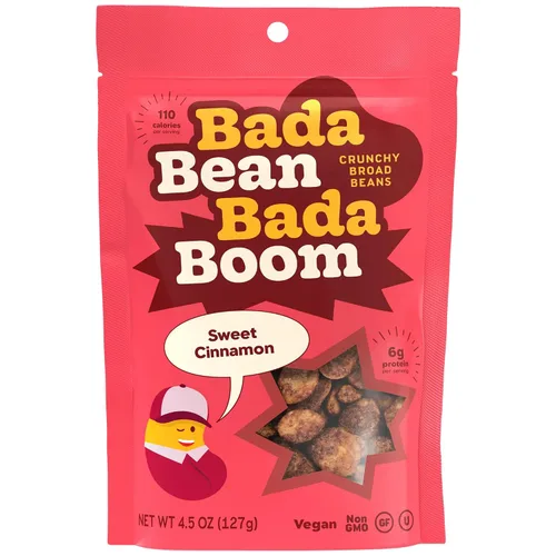 Miniatura 11 de Bada Bean Bada Boom, Bocadillos Crujientes de Habas Tostadas (Fava), Alto en Proteína, Vegano, Sin Gluten - Paquetes de 110 Calorías, Sabor Ala