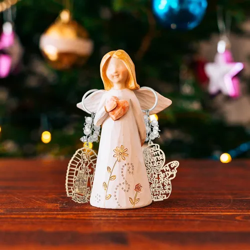 Miniatura 6 de Hicarer 30 piezas de llavero de bautismo regalo de bautizo recuerdos de bautizo para cruz llavero de madera con bolsas de organza (perlas azules)