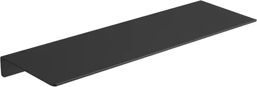 Miniatura 20 de JOOM Estante de pared de metal, flotante, 12" negro, pequeño, estantes de exhibición para almacenamiento (negro, 12 pulgadas)