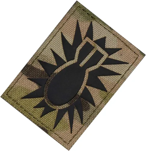 Miniatura 7 de Parche reflectante de bandera de Estados Unidos/EOD para eliminación de artillería explosiva, parches militares, insignias bordadas tácticas, parche