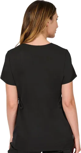 Miniatura 2 de Evolution Scrubs Top de maternidad con cuello en V elástico en 4 direcciones para mujer