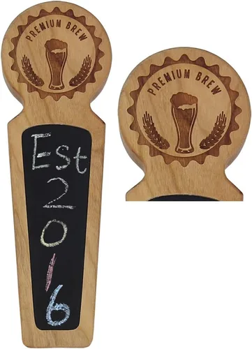 Mangos de madera para barril, hechos de cereza, 8.3 pulgadas de largo, mango de grifo de cerveza de vino con parte superior redonda, regalo para