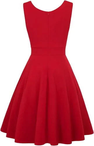 Miniatura 2 de Vestido de cóctel GRACE KARIN para dama de honor sin mangas con cuello en V