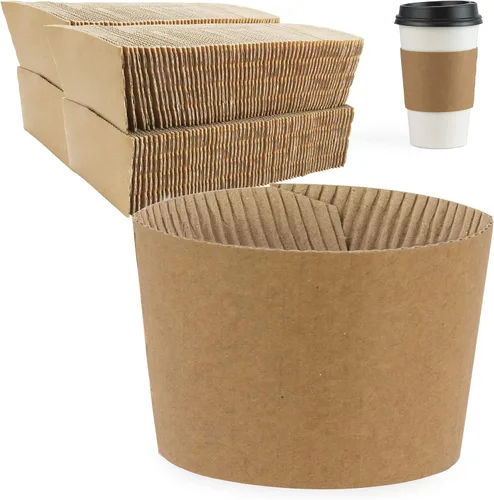 Miniatura 9 de FMP Brands Paquete de 50 fundas de papel de Navidad para tazas de café, fundas desechables de café navideñas para tazas de café desechables de 12