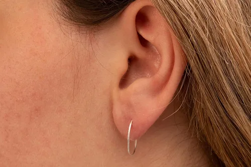 Miniatura 47 de Aretes de aro de oro de plata – Aretes de aro para mujer, dos piezas de aros de plata fina rellenos de oro, aro de hélice, anillo de tragus, aro
