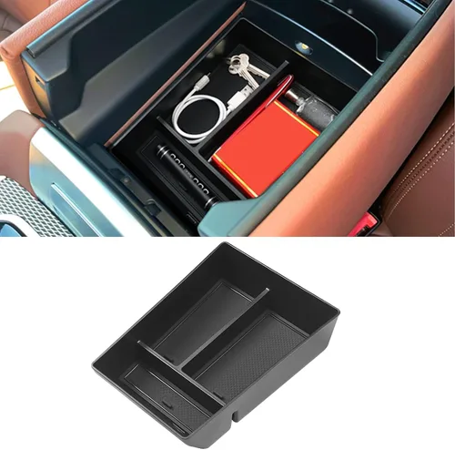 Jaronx Compatible con BMW X5 G05/X6 G06/X7 G07 Organizador de consola central, bandeja organizadora de almacenamiento compatible con BMW X5 G05/X7