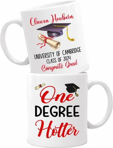Miniatura 17 de Taza de viaje de graduación personalizada, Trust Me I Have A Master's Degree Destiny - Taza de café blanca, taza de café de graduación de 11 onzas