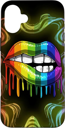 Miniatura 23 de Rainbow Lip Drip Lesbiana Gay Pride Bisexual Transgénero LGBT Funda para iPhone 17