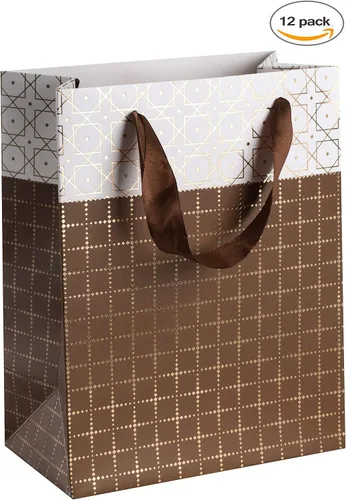 Miniatura 4 de Hammont Bolsas de regalo para dama de honor de boda, diseño de caja, regalos de fiesta, paquete de 12 bolsas de regalo estampadas con papel