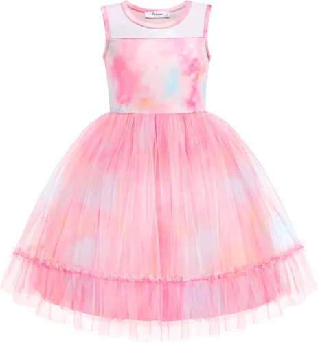 Miniatura 14 de Arshiner Vestido Formal Sin Mangas para Niños Pequeños, Vestido de Tul de Brillo Elegante y Bonito, Vestido de Fiesta, Vacaciones, Vestidos