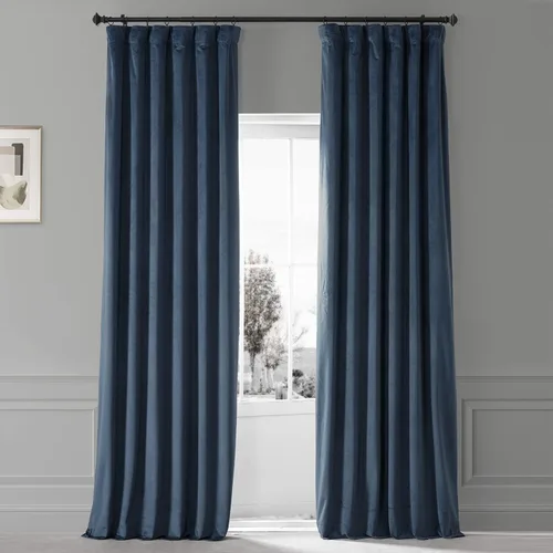 Miniatura 36 de HPD Half Price Drapes Signature - Cortinas opacas de terciopelo extra anchas para dormitorio (1 panel), 100 pulgadas de ancho x 84 pulgadas de Verde