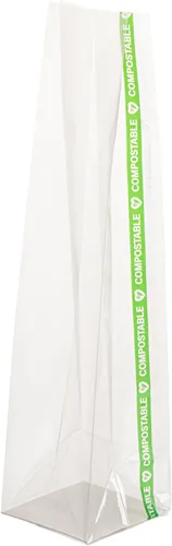 Miniatura 15 de Restaurantware Bolsas para Sándwich de Sellado Térmico de Fondo Plano Bolsas de Alimentos Sellables al Calor - Bolsa con Fuelle con Inserto de Papel