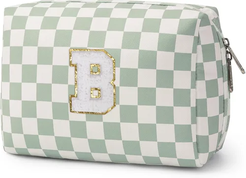 Miniatura 126 de Narwey Bolsa de maquillaje con inicial, regalos de graduación para adolescentes, niñas, niños y adolescentes, cosas de moda de 6 a 18 años, bolsa