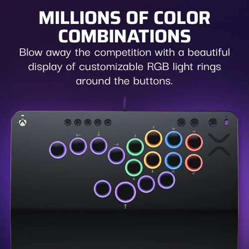 Miniatura 8 de Turtle Beach Victrix Pro KO Leverless All Button Fight Stick, Officially Licensed for Xbox Series X S, Xbox One, Windows 10/11 PC, Customizable
