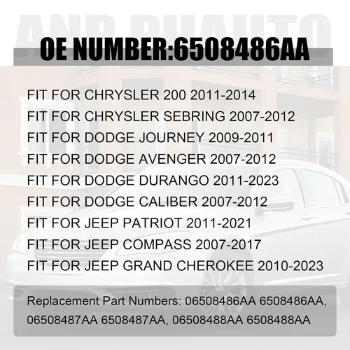 Miniatura 6 de 6508486AA Kit de pernos de alineación de eslabones de dedo trasero, pernos de inclinación traseros para Dodge Avenger Caliber Durango Journey