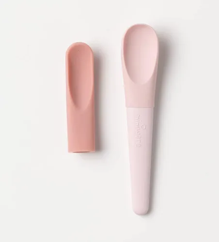 Miniatura 3 de Miniware Pre2Pro - Cuchara de silicona para bebés y niños pequeños, cuchara 2 en 1 que crece desde la comida del bebé hasta la autoalimentación