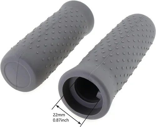 Miniatura 3 de Agarradera de manillar 1 par de mango de silicona para mango de repuesto accesorios para scooter eléctrico Ninebot MAX G30, gris