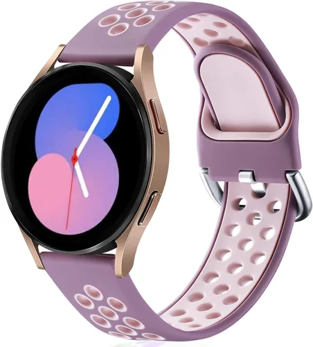Miniatura 18 de Lerobo Bandas Compatibles con Samsung Galaxy Watch 7 6 5 4 Banda/5 Pro/Active 2 Bandas de Reloj 40mm 44mm, Banda de Reloj 4 6Classic 46mm 42mm, B