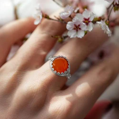 Miniatura 44 de 925 Sterling Silver Gemstone Rings for Women - Anniversary Rings for Women - Sterling Silver Rings for Women - Dainty Sterling Silver Rings
