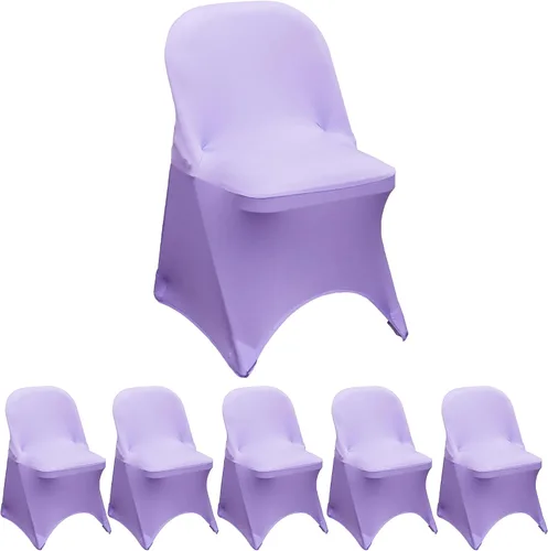 Miniatura 12 de YOUR CHAIR COVERS - Funda para silla plegable de elastano azul claro - Funda de cojín tapizada plegable elástica ajustable extraíble lavable