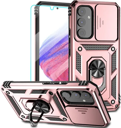 Miniatura 10 de Funda para Samsung Galaxy A54 5G, con protectores de pantalla y funda para cámara, [grado militar] 16 pies. Funda a prueba de caídas con función