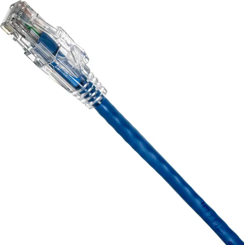 NTW NTW - Cable de conexión de bloqueo de red patentado CAT6 de 1 pie, sin enganches, azul (NL-U6K-001BL)