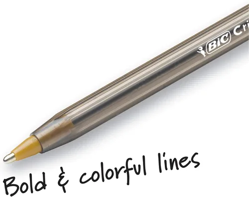 Miniatura 5 de BIC Cristal Xtra Bold Bolígrafos, punta negra (1.6mm), NUEVOS COLORES SURTIDOS, paquete de 48