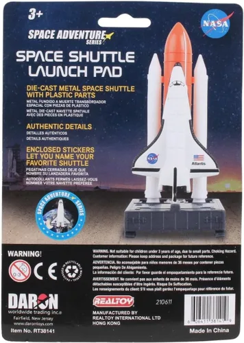 Miniatura 8 de Set de juguetes de misión espacial Daron Nave espacial en plataforma de lanzamiento, representación auténtica de naves espaciales
